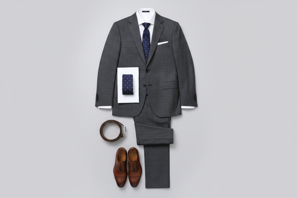 2 piece male traditional suit