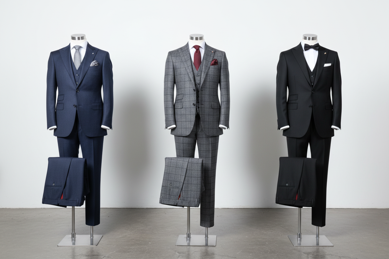 3 piece traditional suits