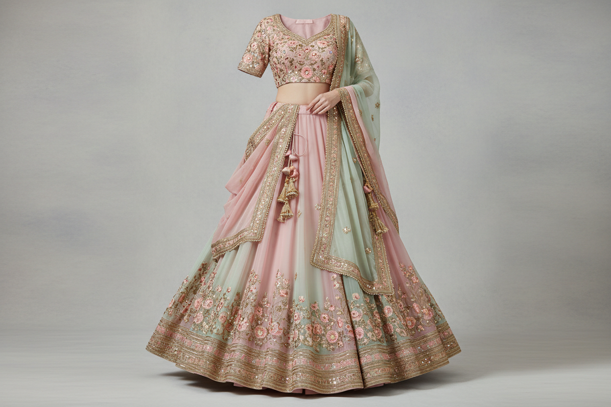 delicate material indian dress