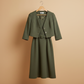 one piece dress+ jacket on hanger 