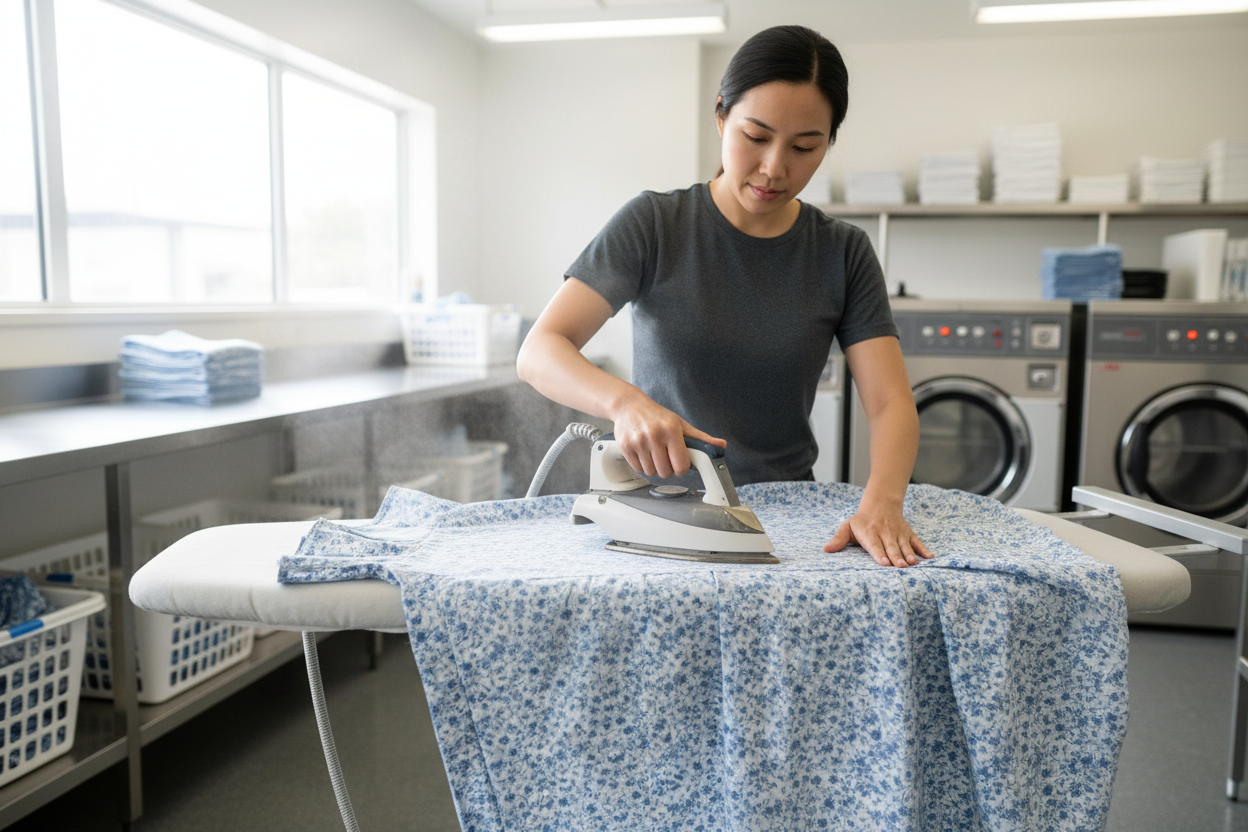 professionla ironing of day dress