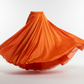silk skirt in orage