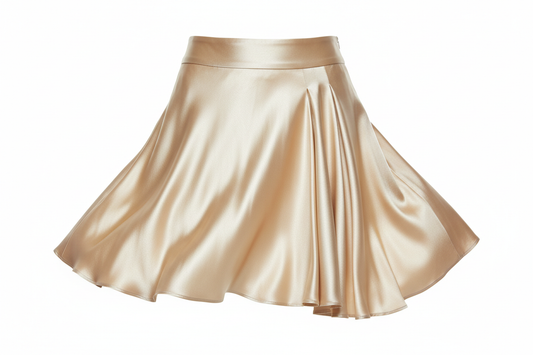 silk skirt in short